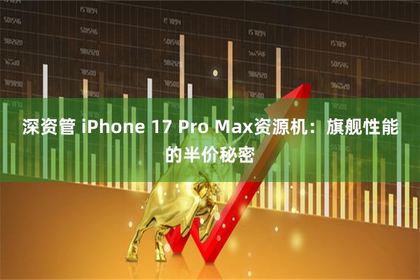 深资管 iPhone 17 Pro Max资源机：旗舰性能的半价秘密