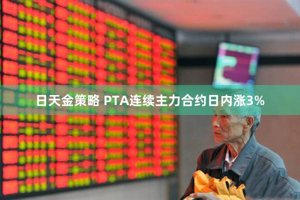 日天金策略 PTA连续主力合约日内涨3%