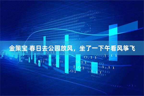 金策宝 春日去公园放风，坐了一下午看风筝飞