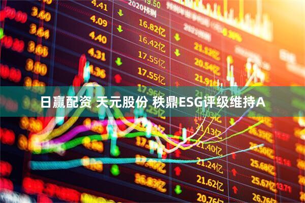 日赢配资 天元股份 秩鼎ESG评级维持A